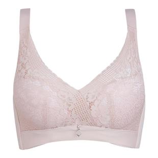 b艾薇莉特蕾丝边亲肤聚拢舒适防下垂无磁文胸罩杯2491性感副乳