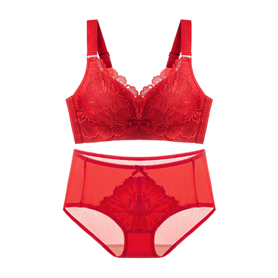 千奈美无钢圈大胸显小内衣女