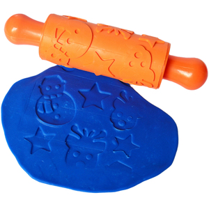 儿童彩泥diy压模幼儿创意手工大号滚轮擀面杖橡皮泥模具工具套装