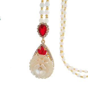 2023新款秋冬毛衣链吊坠韩版时尚百搭衣服配饰水滴挂件女长款项链