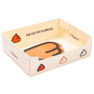 一次性猫砂盆幼猫猫沙盆开放式便携折叠猫咪厕所免清理临时猫屎盆