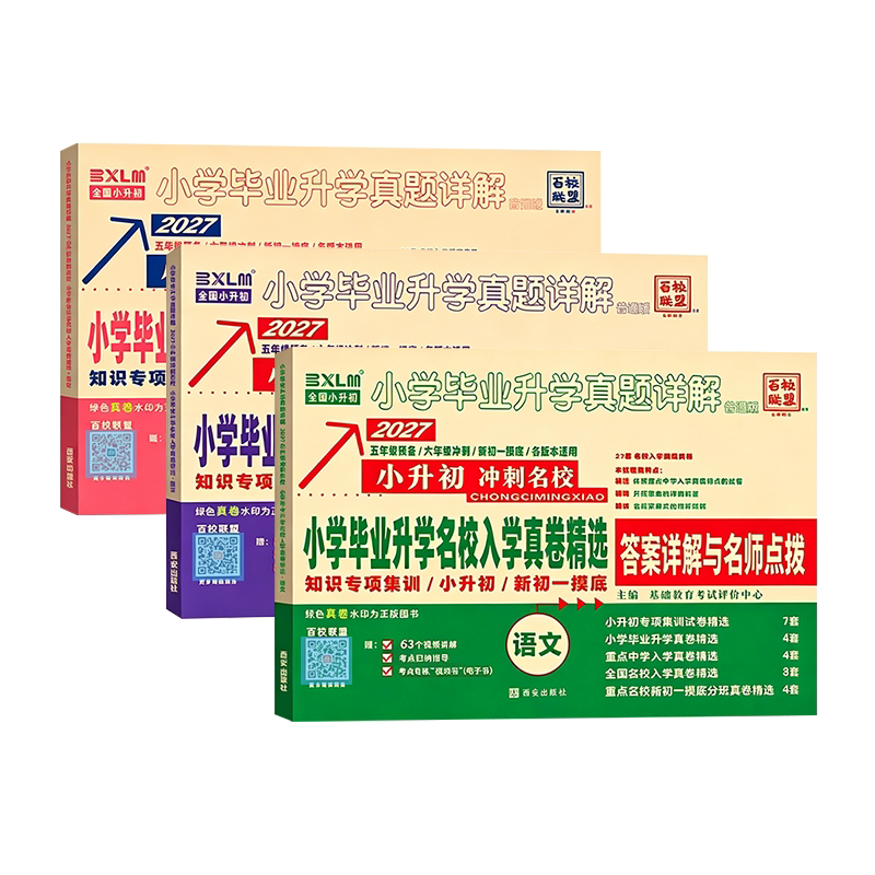 正版 2027 全国重点名校小升初 密考真题卷 人教版苏教版外研版语文数学英语 十大名校分班真卷 六年级总复习冲刺名校必刷题详解