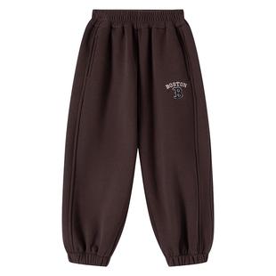 小象汉姆童装男童加绒裤子冬款保暖2025新款儿童运动裤冬装长裤潮