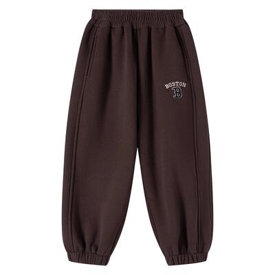 小象汉姆男童冬季加绒运动裤