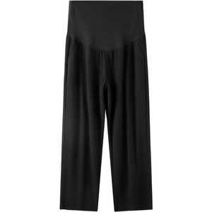 英氏孕妇休闲裤春夏新款托腹宽松休闲阔腿裤夏季九分裤气球裤子女