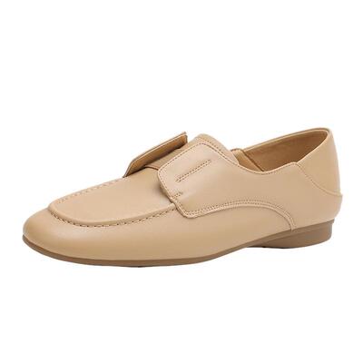 达芙妮乐福鞋女平底皮鞋软底通勤
