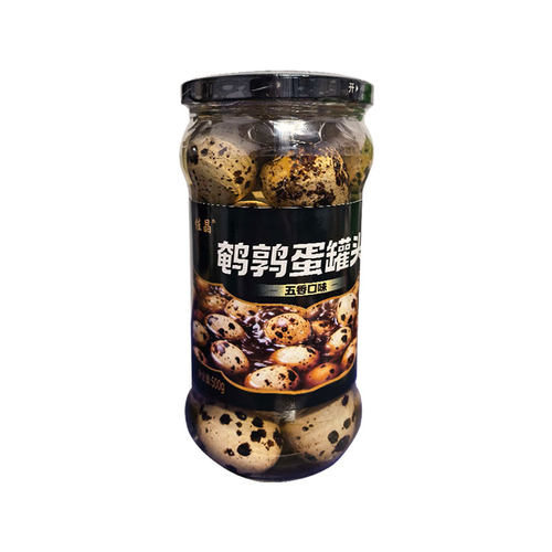 佳晶东北五香鹌鹑蛋500g3瓶鹌鹑卤罐头即食蛋零食对比乡巴佬卤蛋