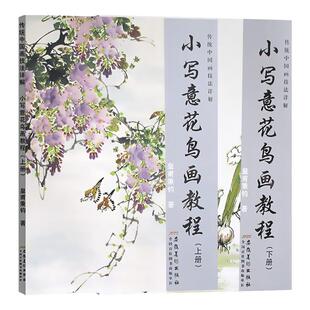 小写意花鸟画教程上下册全2本 传统中国水墨画技法详解 成人初学者国画牡丹花鸟画自学入门零基础教程书美术绘画安徽美术