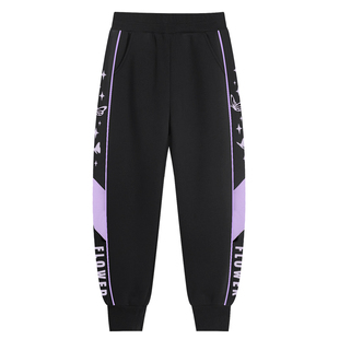 2025新款秋冬款女童裤子冬季加绒加厚运动裤加薄绒儿童一体绒长裤