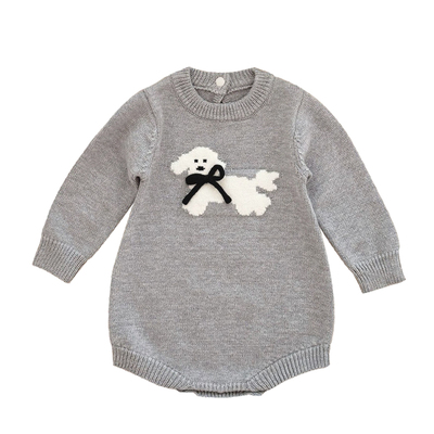 麦吉天使婴儿秋冬针织连体衣