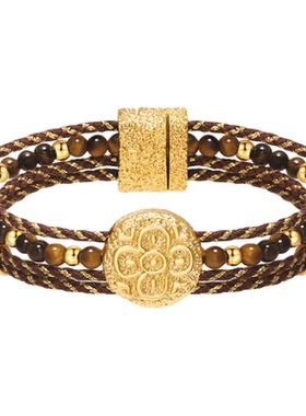 Dare买手店oups！莫图脉络手链复古多层编织手串小众民族风度假女