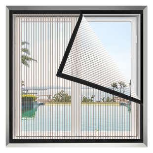 纱窗防猫跳楼防猫抓金刚网魔术贴自装自粘免打孔养猫咪不锈钢窗帘