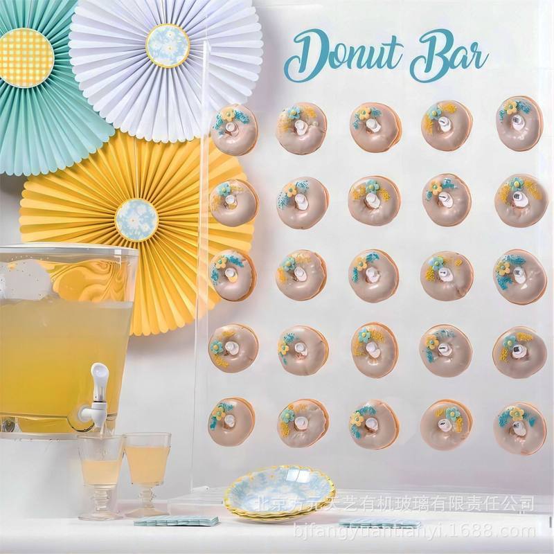 亚克力香槟酒架透明派对展架二合一酒架多层甜甜外贸支架批发圈