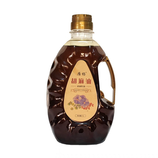 正宗山西大同胡麻油凉拌炒菜油炸熬汤月子油纯胡麻油亚麻籽油1L