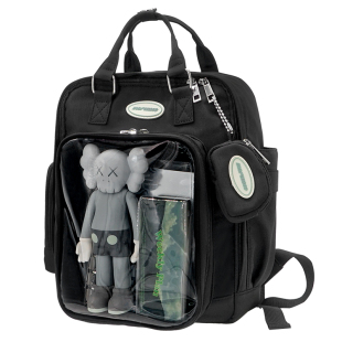 木与石原创日常小号痛包双肩书包小食量黑色通勤娃包大容量小背包