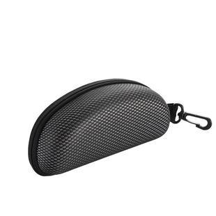 骑行眼镜盒抗压便携式挂钩拉链太阳眼镜盒时尚复古近视眼镜盒大号