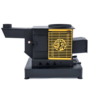 家用室内柴火炉高端农村取暖炉气化炉子烧煤炭柴煤两用烤火炉无烟