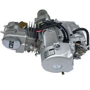 全新110125电脚启动上置自动离合摩托车四冲发动机总成 汽油机头