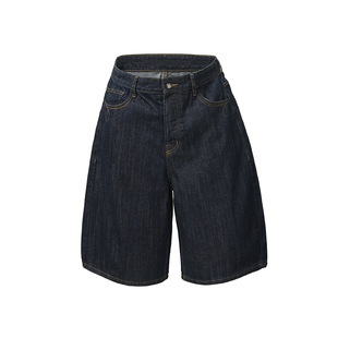 AIRHOOD 2025夏季新款直筒阔腿复古七分裤美式宽松牛仔短裤男女