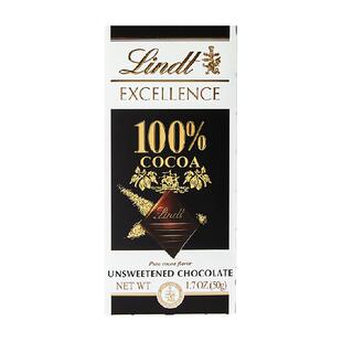【正品行货】Lindt瑞士莲进口特醇排装黑巧克力健身零食