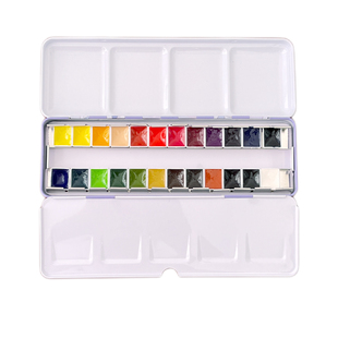 德国史明克学院级大师级 小史24色48色固体水彩颜料分装