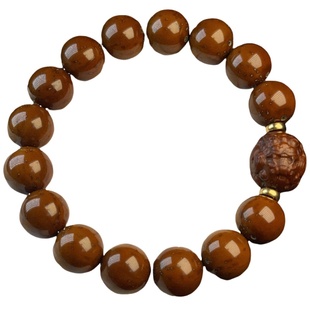 招财紫金鼠光珠搭配祥龙貔貅配饰绕指柔手串佛珠念珠文玩圆珠菩提