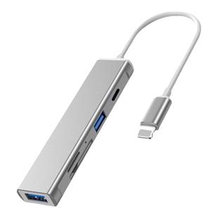 适用苹果扩展坞iPhone读卡器lightning转USB充电iPad接TF卡SD相机