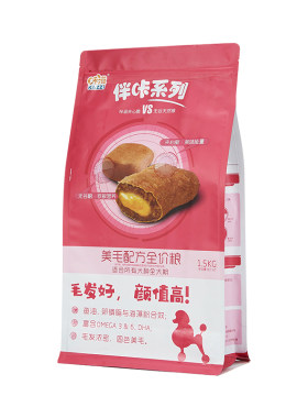 咔滋美毛夹心狗粮3斤风干成促销