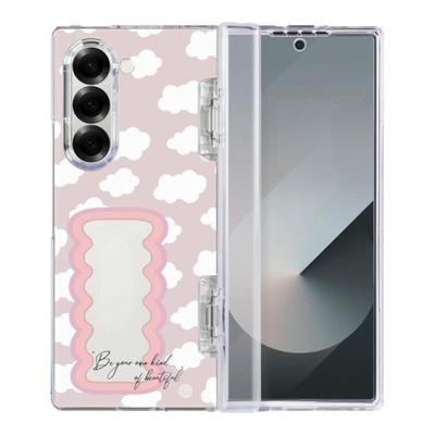 THE HOOD 夏日系列 满天白云 适用于三星Samsung GalaxyZ Fold7/6磁吸透明手机壳前屏幕及中轴折叠保护套全包