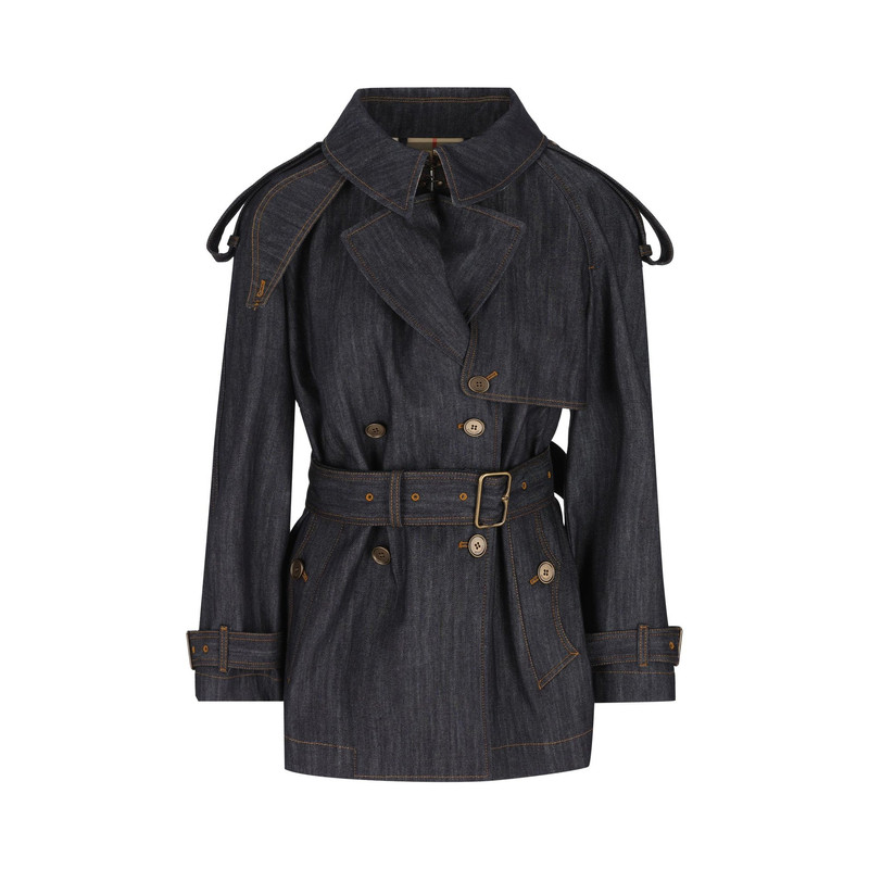 BURBERRY 博柏利女士Fitzrovia牛仔风衣8126364 26春夏意大利代购