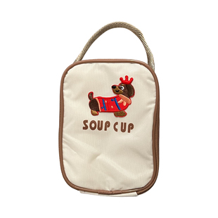 可爱早餐包保温上班族便携小号饭盒袋手提学生带饭装餐立体便当包