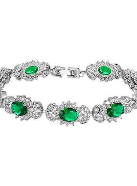 KREAM复古绿钻手链男嘻哈