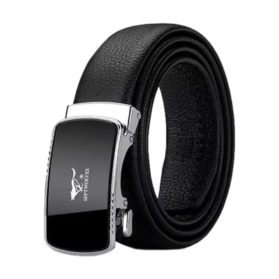 七匹狼皮带男士真牛皮高档新款