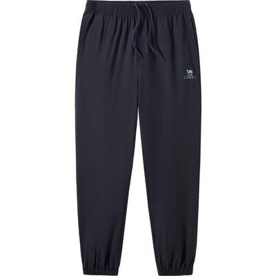 骆驼男装休闲裤男直筒春夏户外新款运动弹力冰感吸湿速干束脚长裤