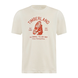 天伯伦TIMBERLAND添柏岚夏季男士休闲印花图案纯棉短袖圆领T恤衫