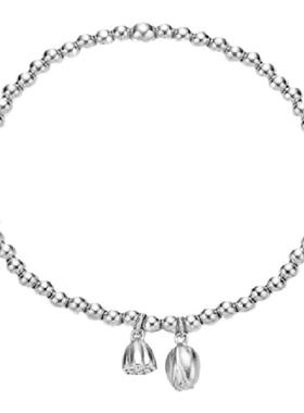 两世欢手链S999纯银简约气质百搭