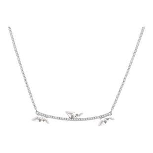 【特价清仓】abyb花影项链轻奢颈链饰品蝴蝶锁骨链毛衣链礼物