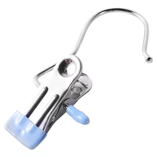 裤夹子家用无痕不锈钢多功能带挂钩裙子裤子收纳神器单个夹子衣架