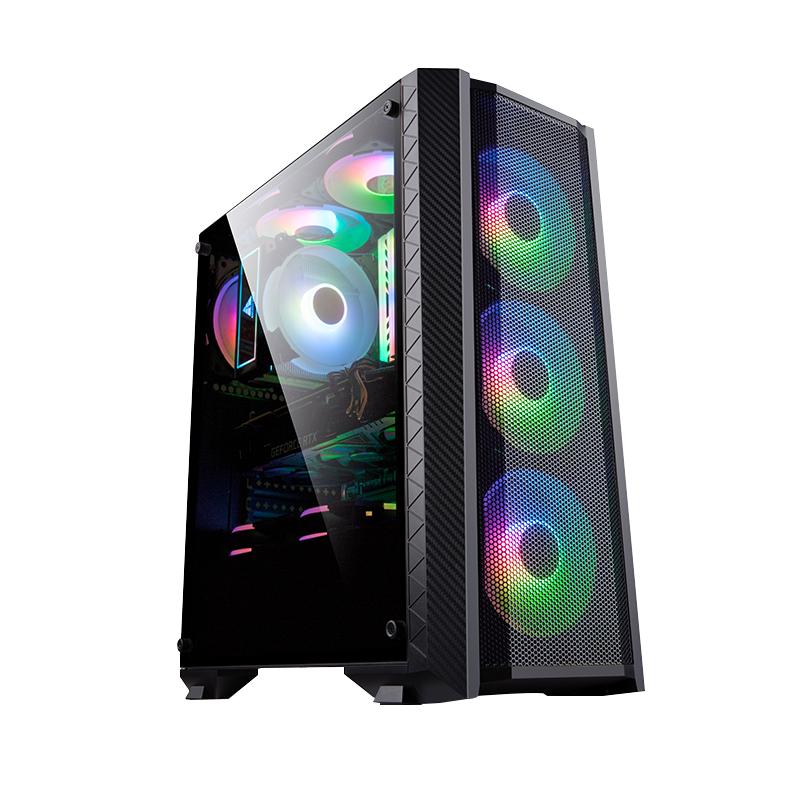 攀升AMD主机 锐龙5 5500/RX550/RX6500XT电脑主机全套游戏家用办公学习配置DIY台式组装机