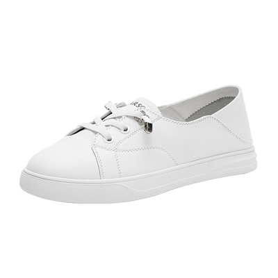 哈森运动休闲鞋圆头平跟