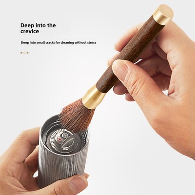 咖啡毛刷磨豆机清理刷子木柄台面清洁软毛刷不掉毛咖啡粉清洁笔刷