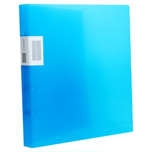 大号资料册A3/8K透明活页夹试卷袋画册8开画本画纸海报奖状收纳册