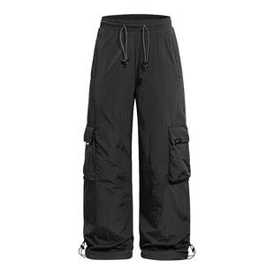 it :5cm/FIVECM黑色大口袋工装羽绒裤男女2025冬季白鸭绒保暖裤子