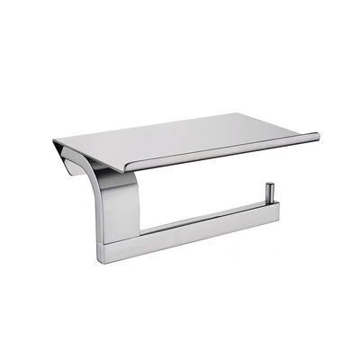 K996铬色纸巾架厕纸架卷纸器不锈钢实心卫生间厕纸盒置物架枪灰色