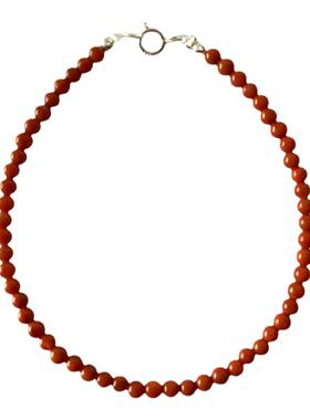 天然南红玛瑙细款中国风红手链女