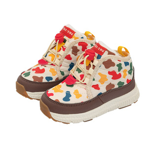 kidsing可迪星儿童雪地靴冬季男女童小童宝宝加绒加厚棉靴二棉鞋