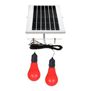 太阳能彩色灯泡家用室内庭院门口春节日大红创意节目灯笼灯专