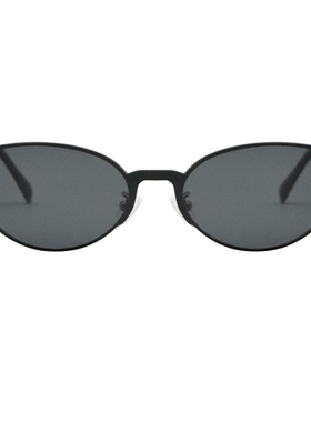 老钱风小棕镜女防紫外线金属墨镜