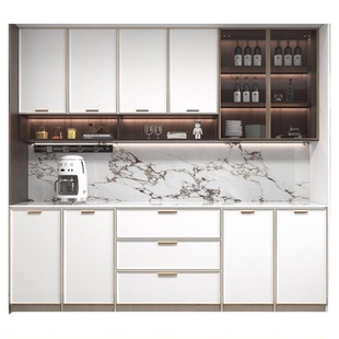 奢石餐边柜背板贴纸自粘鱼肚白玄关酒仿大理石岩板开放格背景墙贴