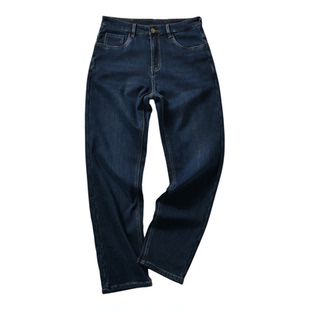 【公司单~合体立裁+弹力无拘束】秋冬男士时尚百搭加绒修身牛仔裤